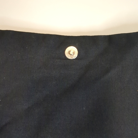 Classic Black Clutch Handbag with Chain and Brad Details - Picture 4 of 8